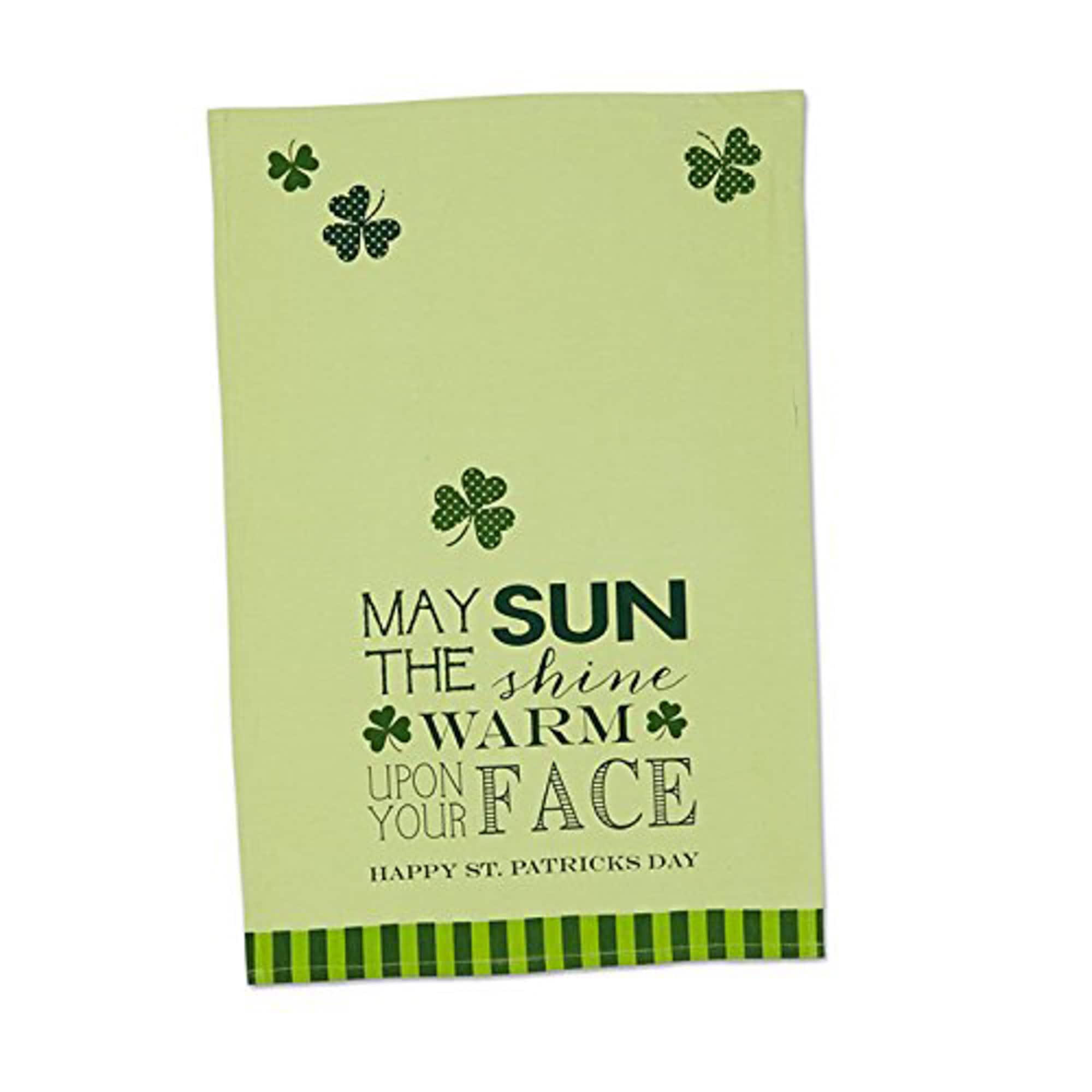 DII&#xAE; Green &#x26; White St. Patrick&#x27;s Day Printed Dishtowels, 3ct.